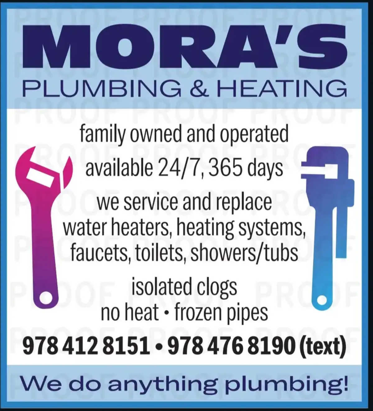 Mora's Plumbing and Heating