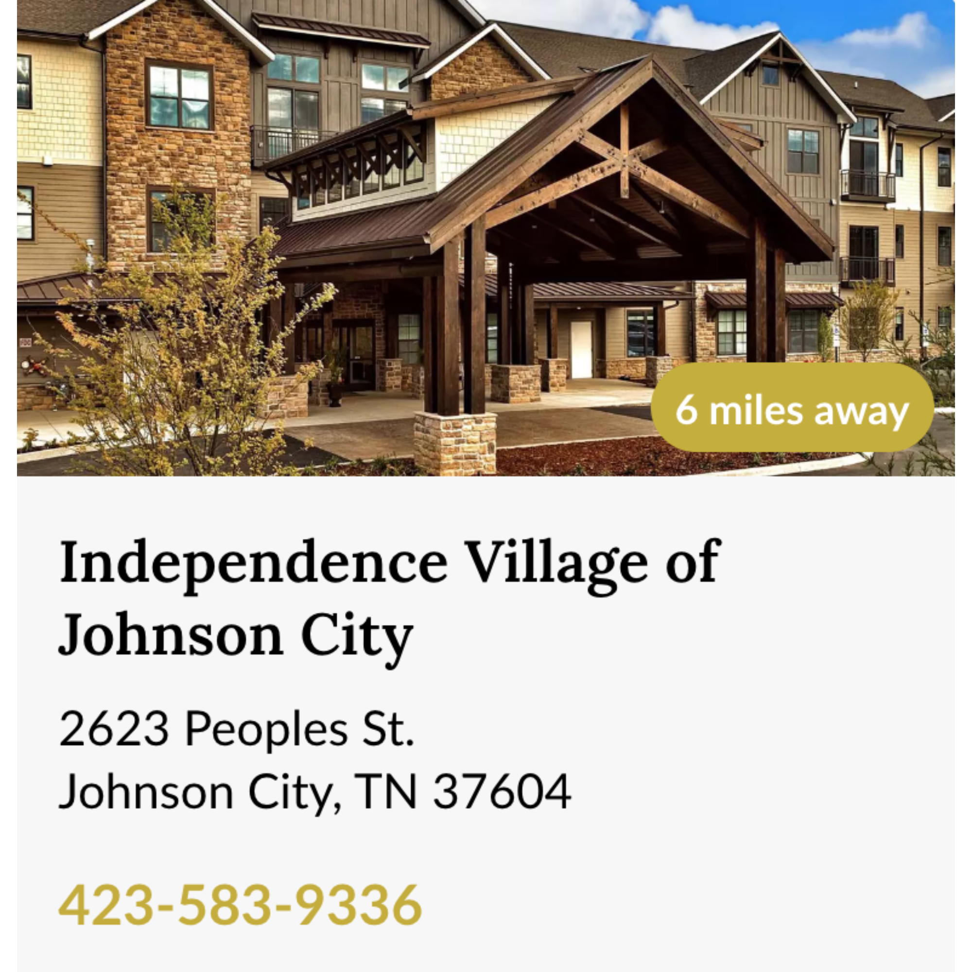 Indepence Village of Johnson City
